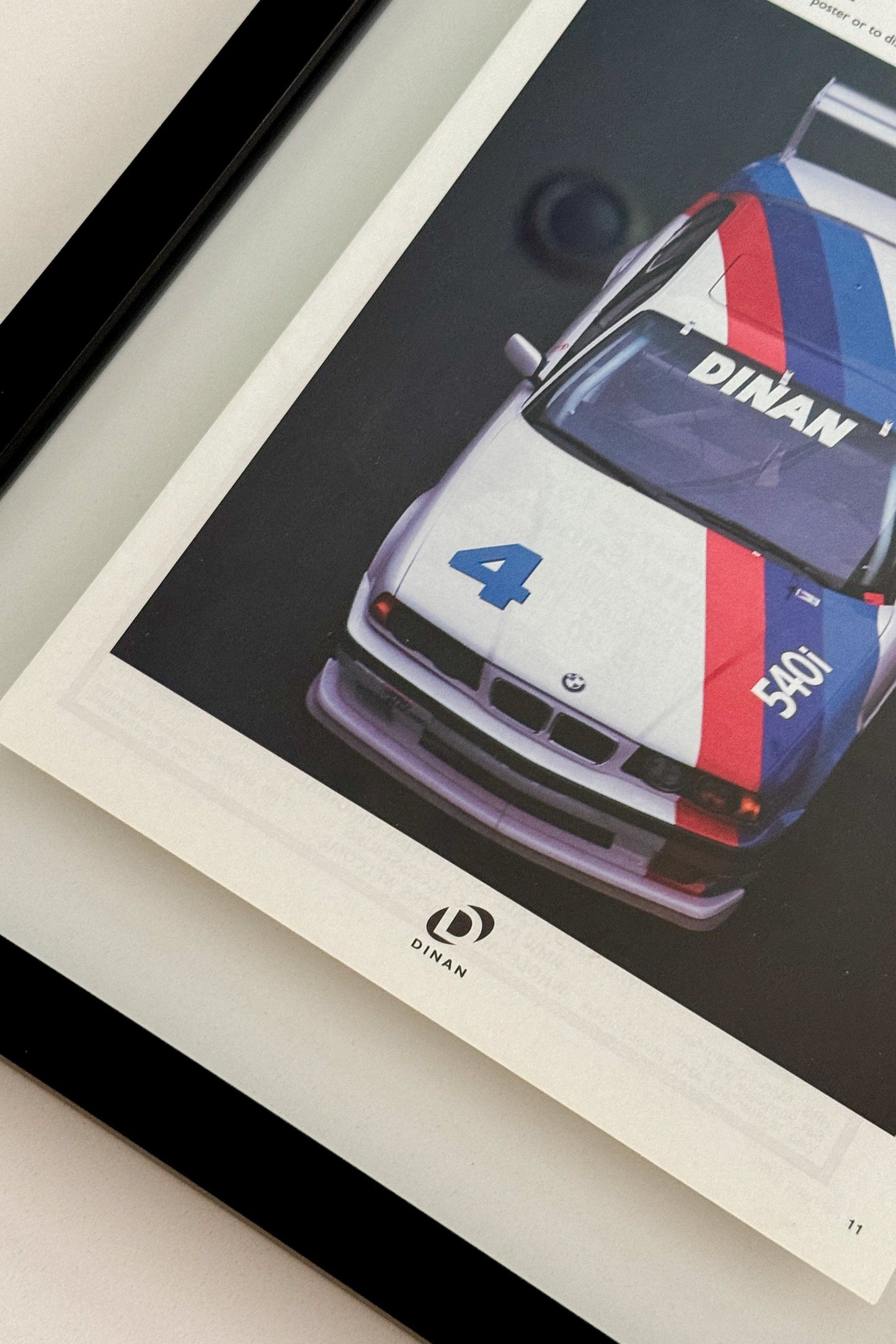 Framed Original 1996 Dinan E34 Turbo Advertisment