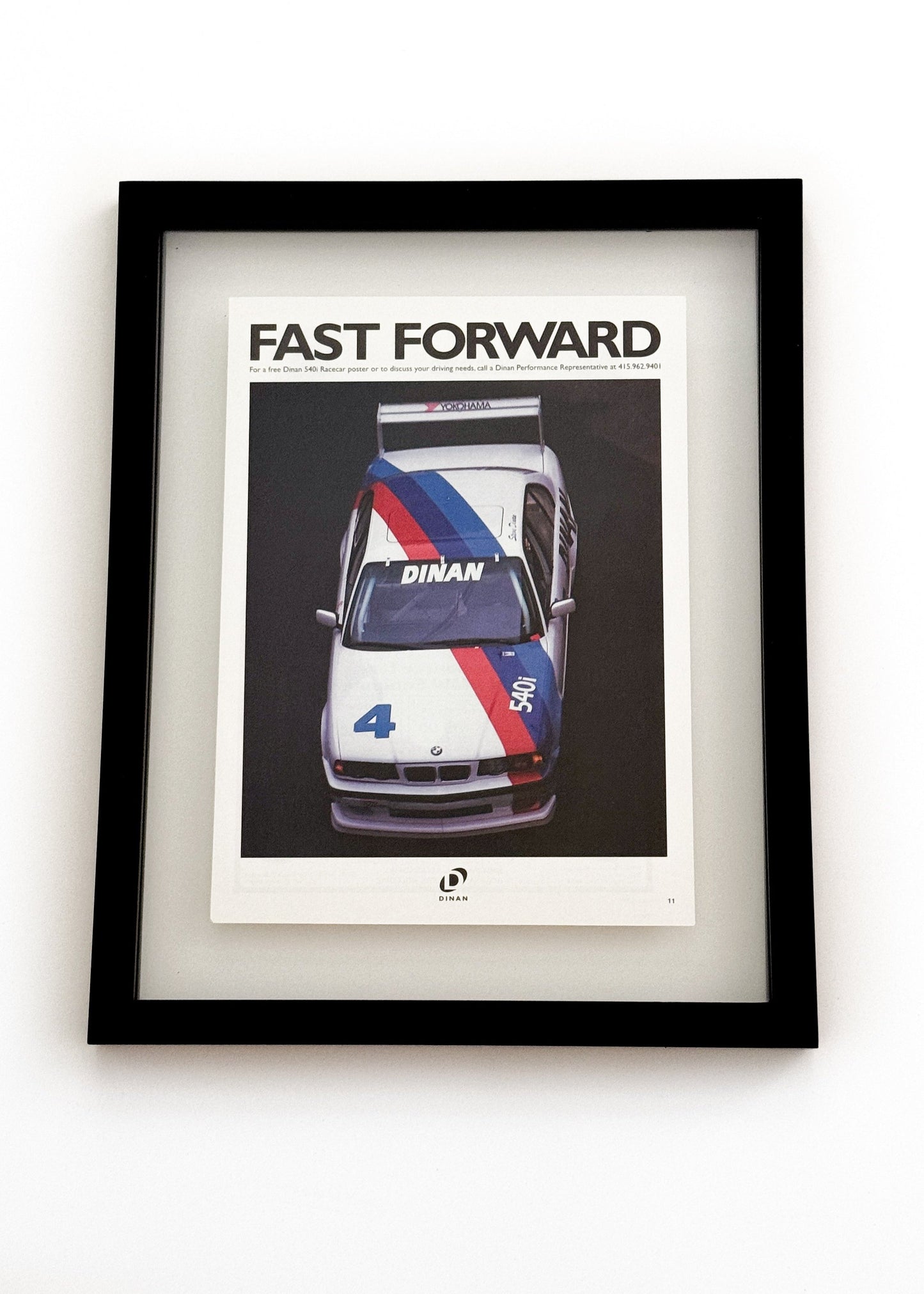 Framed Original 1996 Dinan E34 Turbo Advertisment