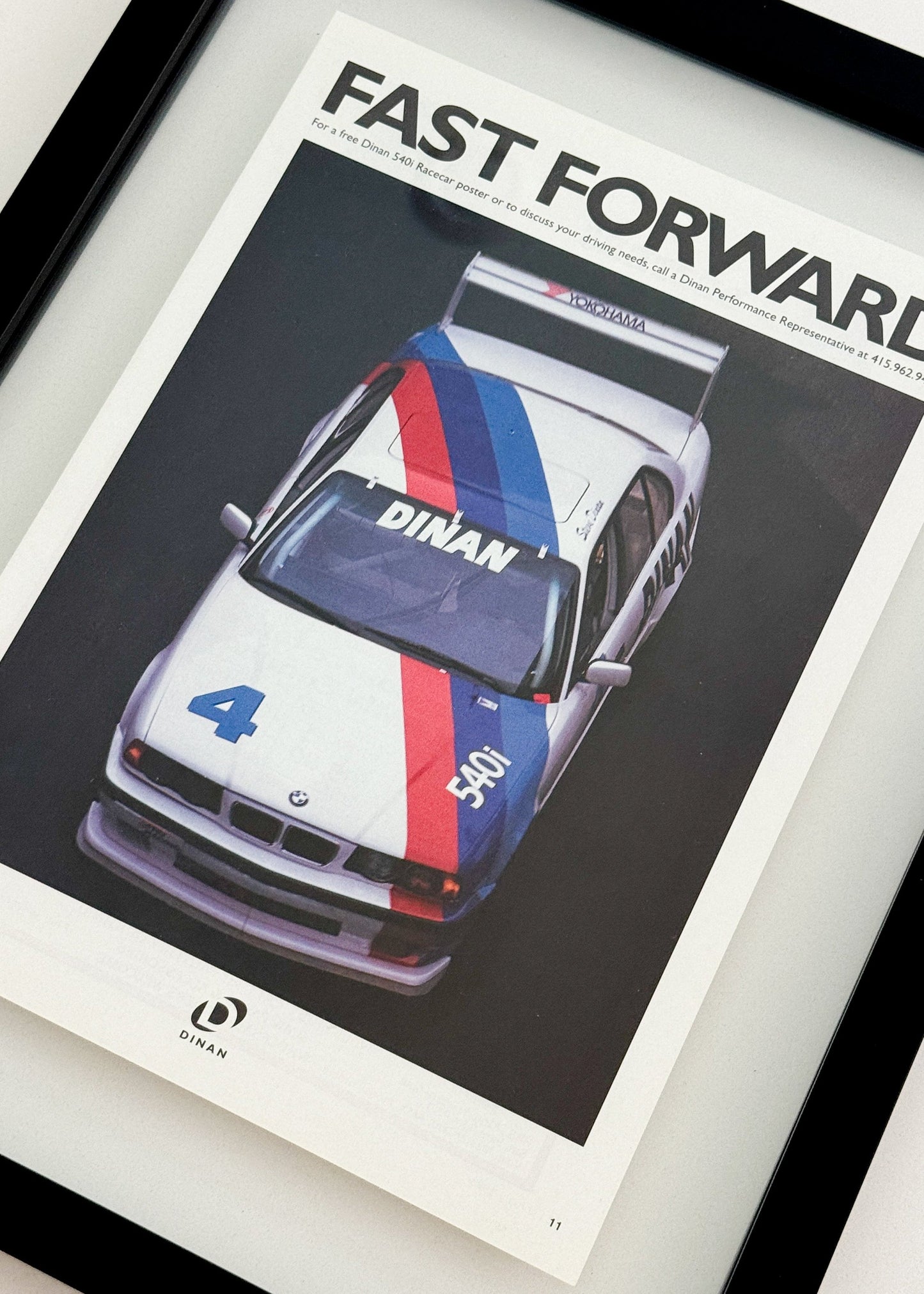 Framed Original 1996 Dinan E34 Turbo Advertisment