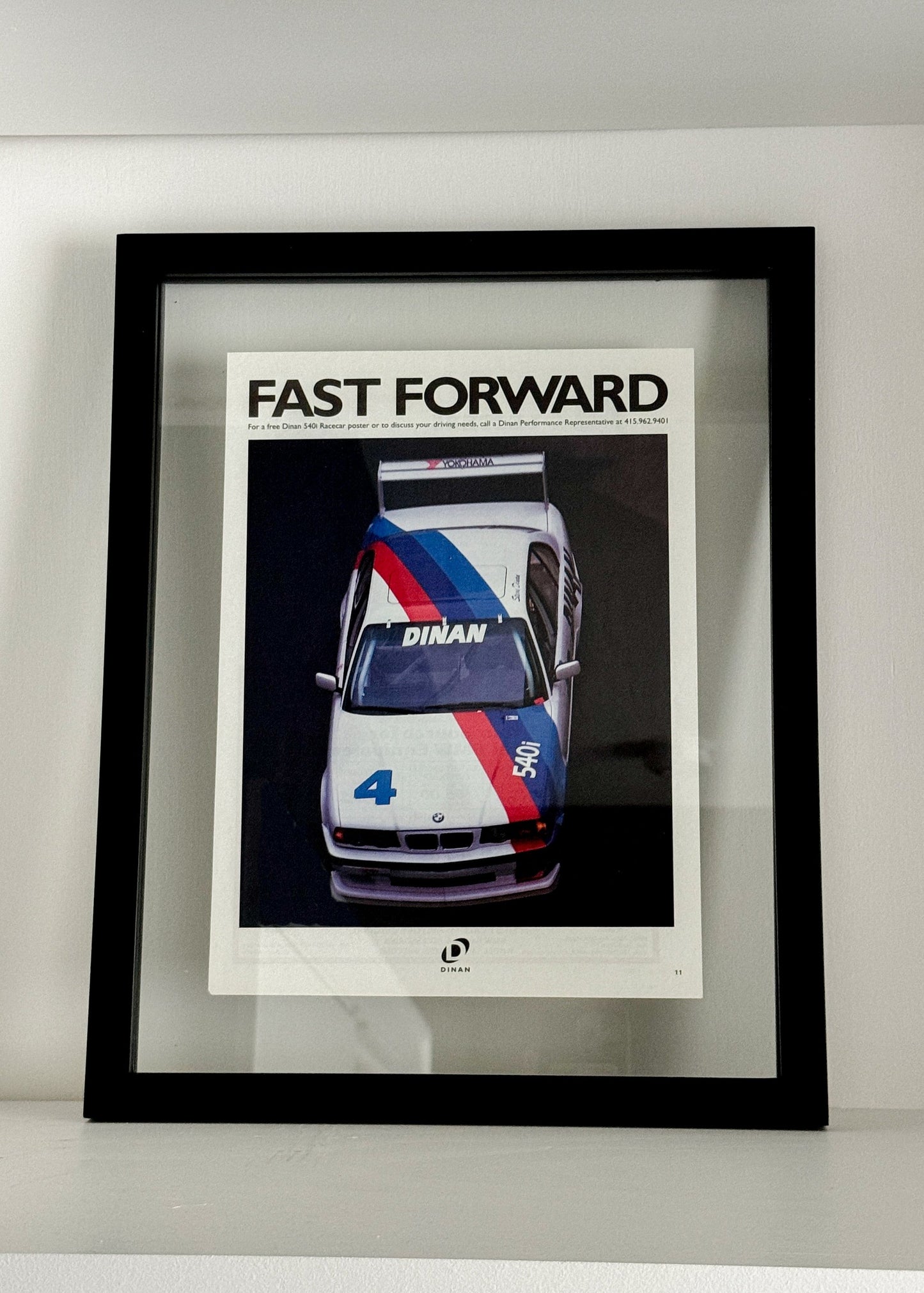 Framed Original 1996 Dinan E34 Turbo Advertisment