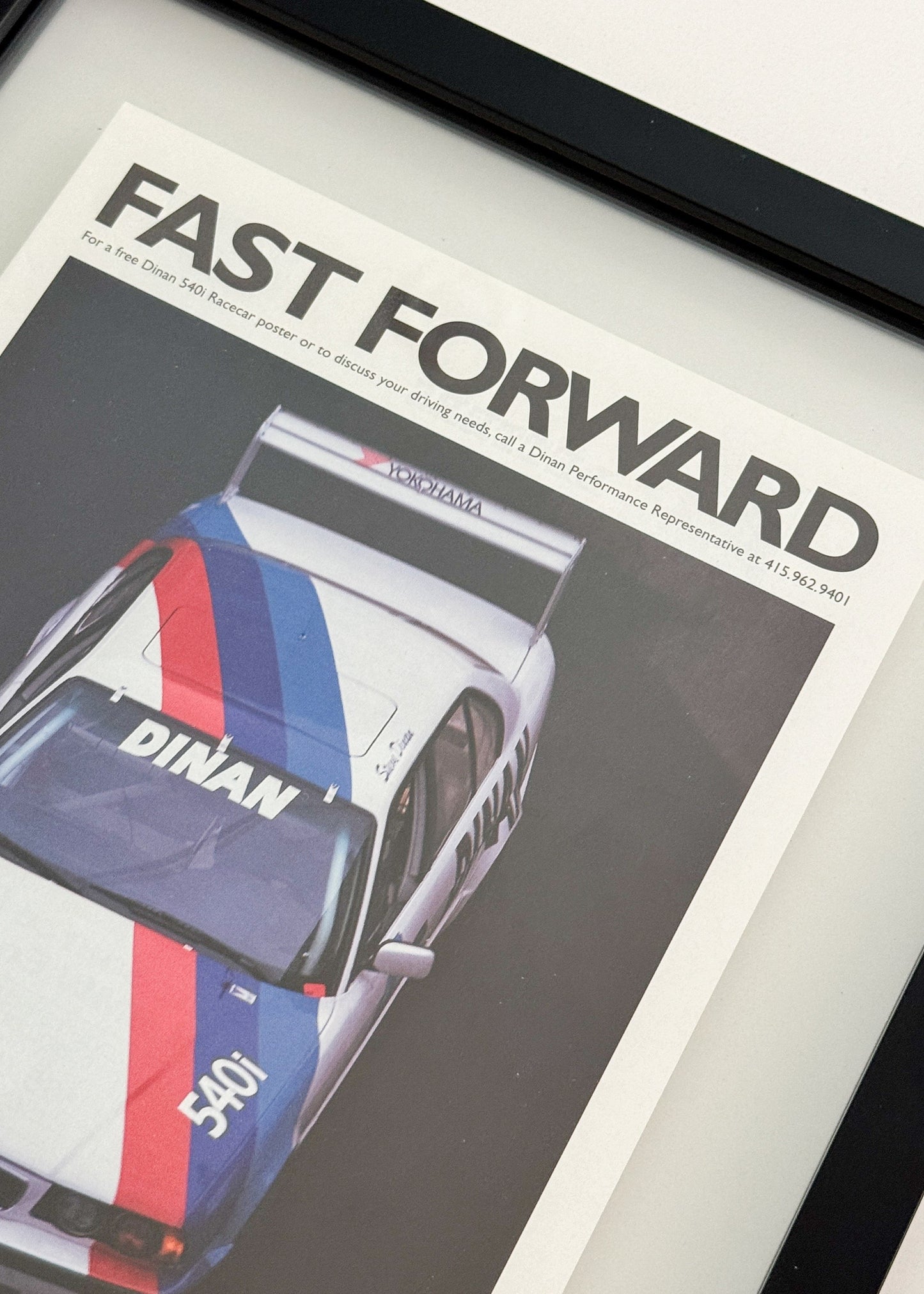 Framed Original 1996 Dinan E34 Turbo Advertisment